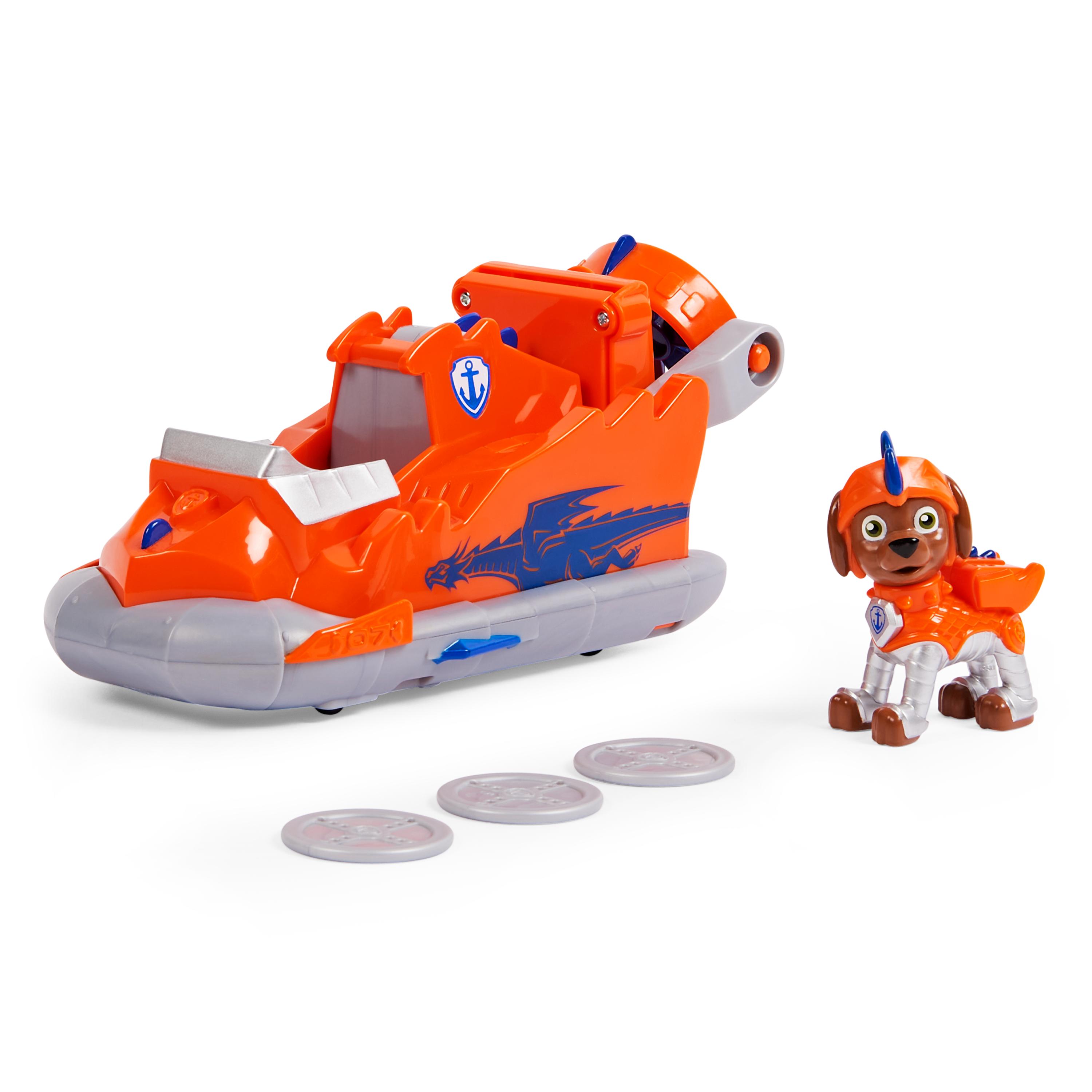 Zuma Rescue Knights Paw Patrol vehicle and figurine