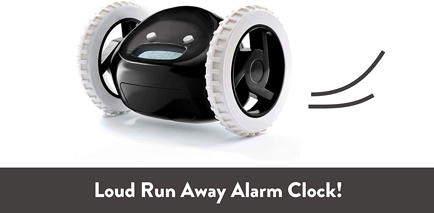 Clocky the world's most efficient alarm clock on wheels