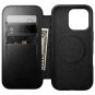 Folio Modern Horween Leather iPhone 16 Pro Black Nomad