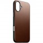 Modern Leather iPhone 16 Plus Case in Brown by Nomad