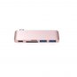Satechi Type-C hub pink gold