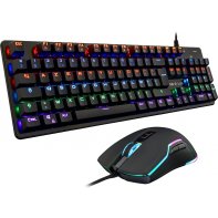 THE G-LAB - COMBO PLUTONIUM - Pack Gaming 4 en 1 - Clavier Gamer RGB,  Souris Gamer 3200 DPI, Casque Gaming RGB, Tapis de Souris Antidérapant - PC