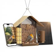 Feeder Metal V Birdfy AI Subscription-Based With Solar Module