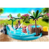 PLAYMOBIL FAMILY FUN 70610 - Piscine avec jet d'eau Playmobil