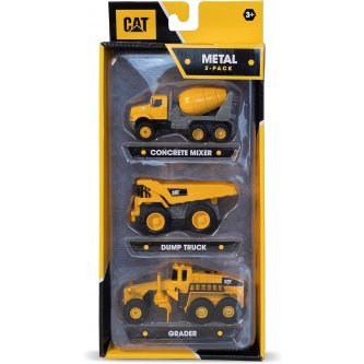 Cat pack 3 engins de chantier en mtal