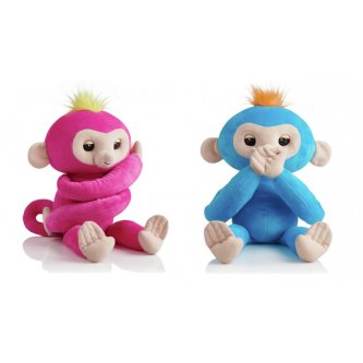 Finglerlings Monkey Hugs Plush Pink