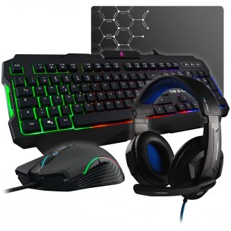 G-Lab Combo Argon keyboard mouse headset gaming