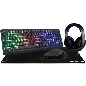 G-Lab Combo Chromium keyboard mouse headset gaming