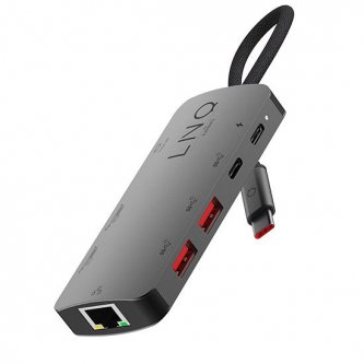 Hub USB C 8-en-1 10 Gbps PD HDMI 8K Linq