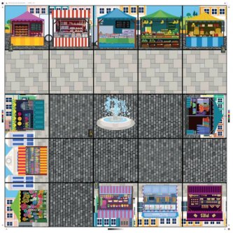 Marketplace mat for Beebot and Bluebot