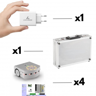 Pack Education Valise Thymio AI - 4 Robots