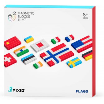 Pixio Flags Jeu de construction magnétique