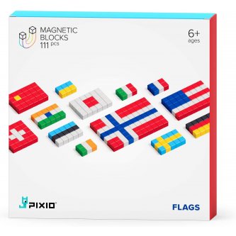 Pixio Flags Jeu de construction magntique