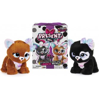 Present Pets Raimbow Glitter interactive plush toy