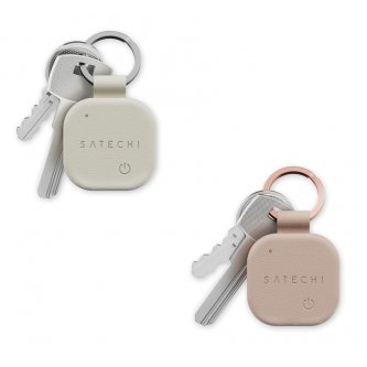 Satechi FindAll vegan leather keyring with location tracking