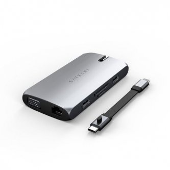 Satechi Grey USB-C On-The-Go Multi-Port Hub