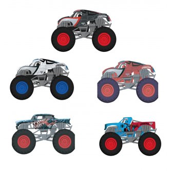 Spiderman Die Cast Monster Jam Pack de 5