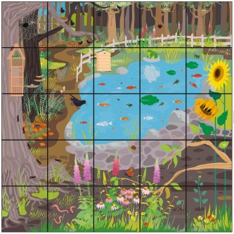 Wild Garden Carpet for Beebot and Bluebot robots
