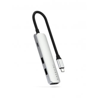 Adaptateur multiport USB-C Slim 4-en-1 4K Satechi