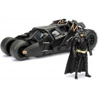 Batman Figure and 2008 Batmobile in metal