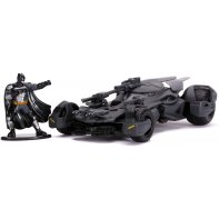 Batman figure and Batmobile metal Justice League