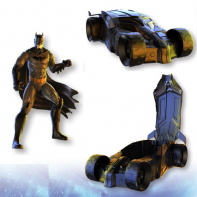 Batmobile and Batman figure 30 cm