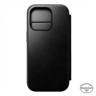 Folio Modern Horween Leather iPhone 16 Pro Black Nomad