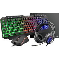 The G-Lab: keyboard, mouse, headset and pads for gaming