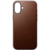 Modern Leather iPhone 16 Plus Case in Brown by Nomad