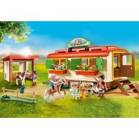 Playmobil Box De Poneys Et Roulotte 70510