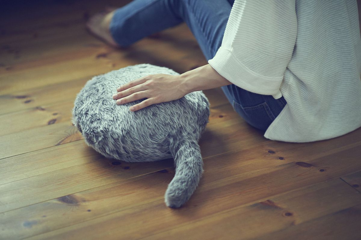 Le nouveau robot chat Qoobo