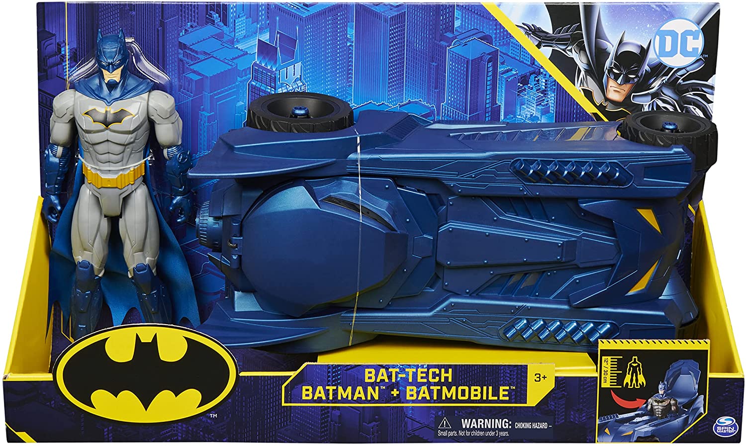 Pack Batmobile + Figurine Batman 30 Cm Batman - Batman au meilleur prix