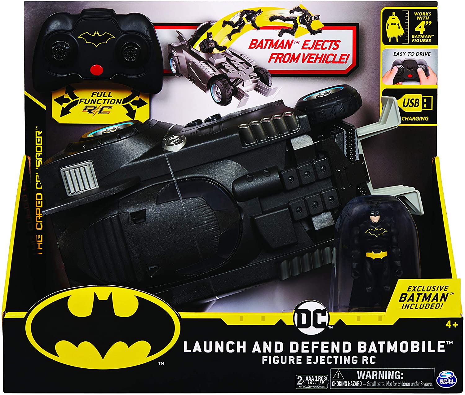 Batmobile t l command e RC Batman Jouet Batman