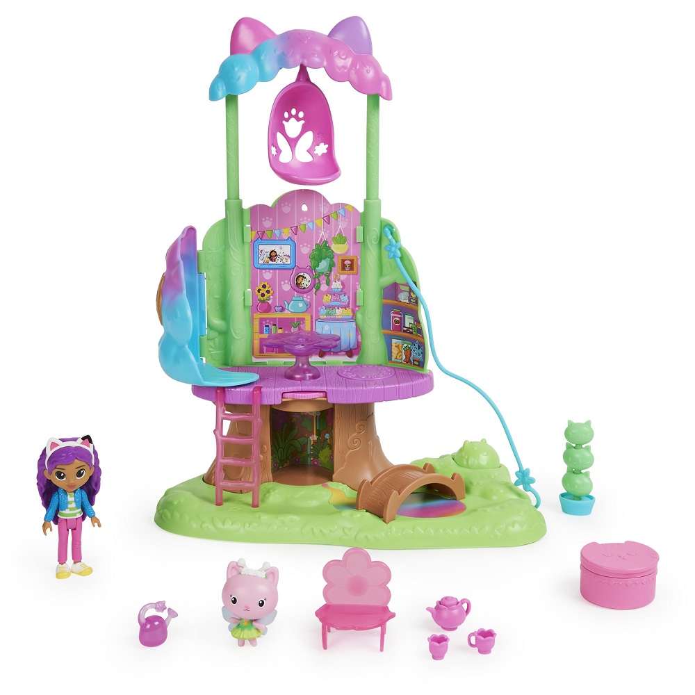 Gabby et la Maison Magique - Vehicule Chabirolette + Figurine chat et  accessoires