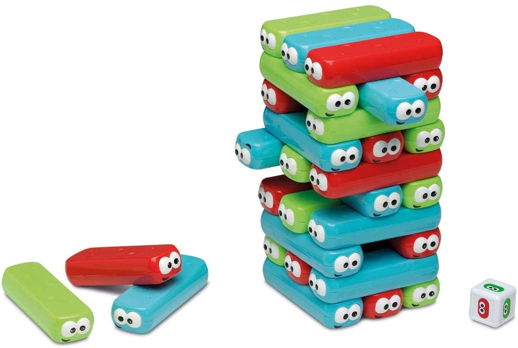 Cayro - Blocs En Bois Colorés - Jeu De Construction Montessori Pour Bébés Dès 18 Mois - 12 Pièces Éducatives