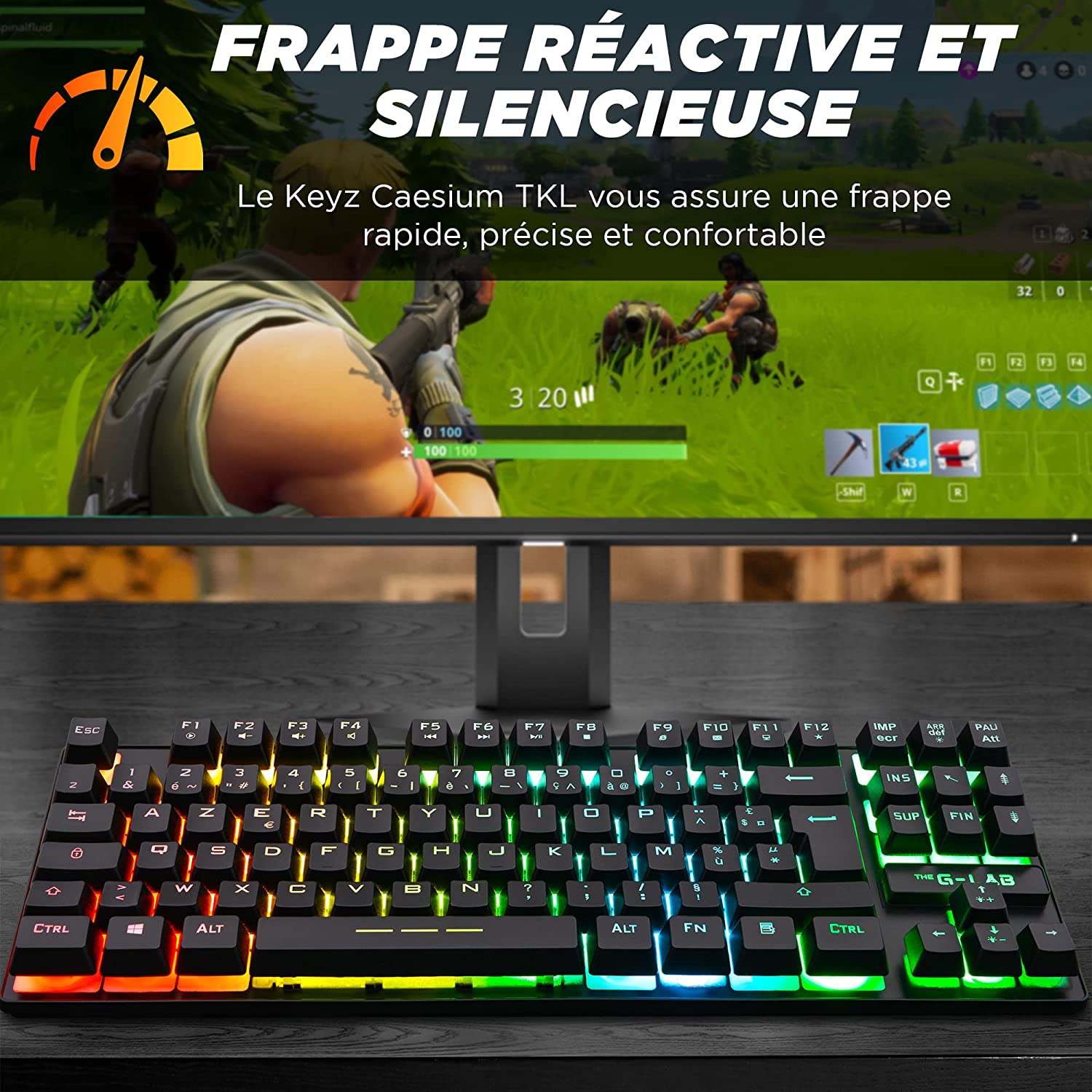 Pack Gamer clavier + souris THE G-LAB Iridium - Electro Dépôt