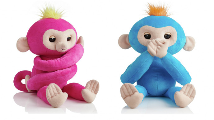 Peluche Monkey Hugs Fingerlings: jouet interactif WowWee