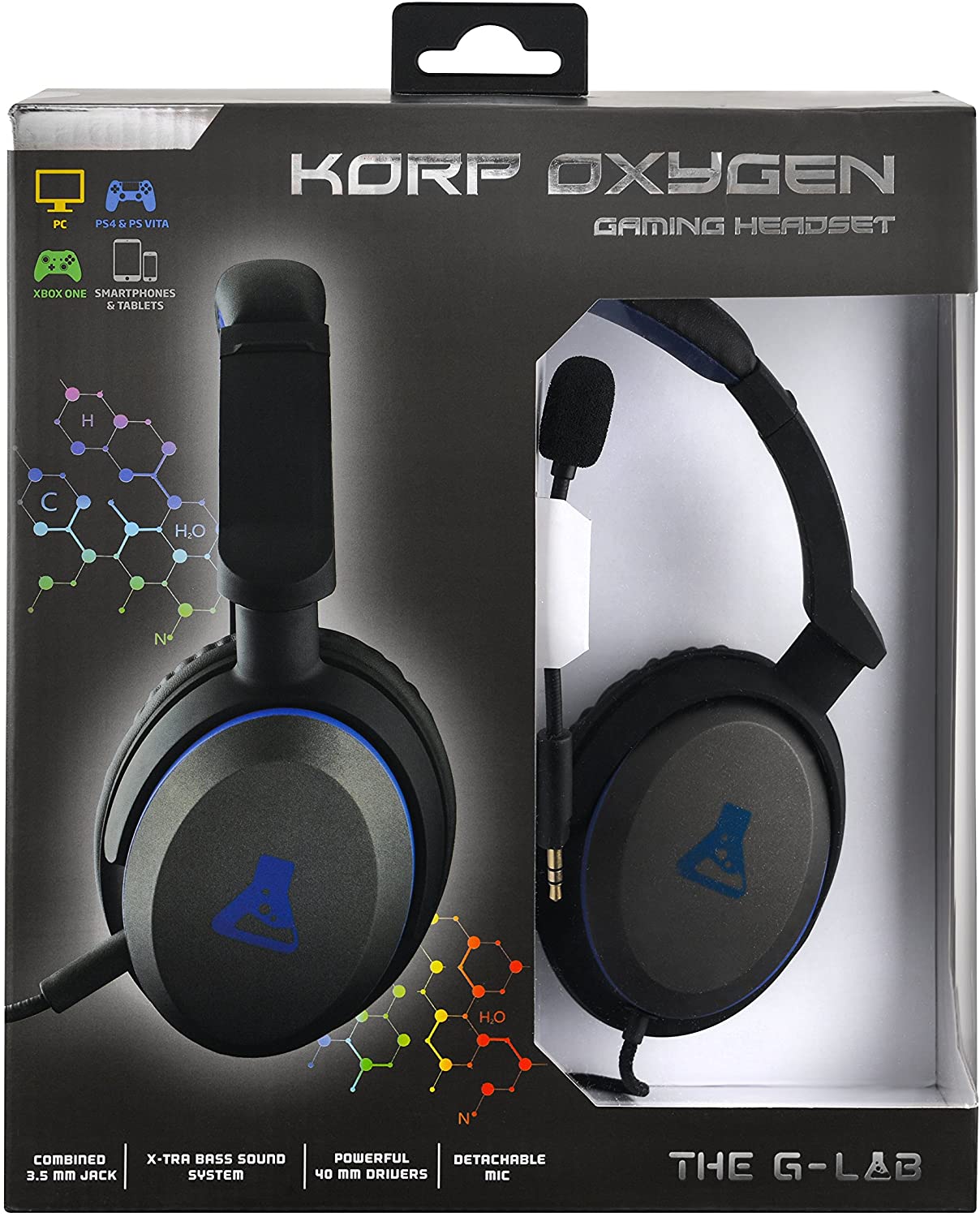 Casque Gaming Filaire The G-Lab korp200 Gris
