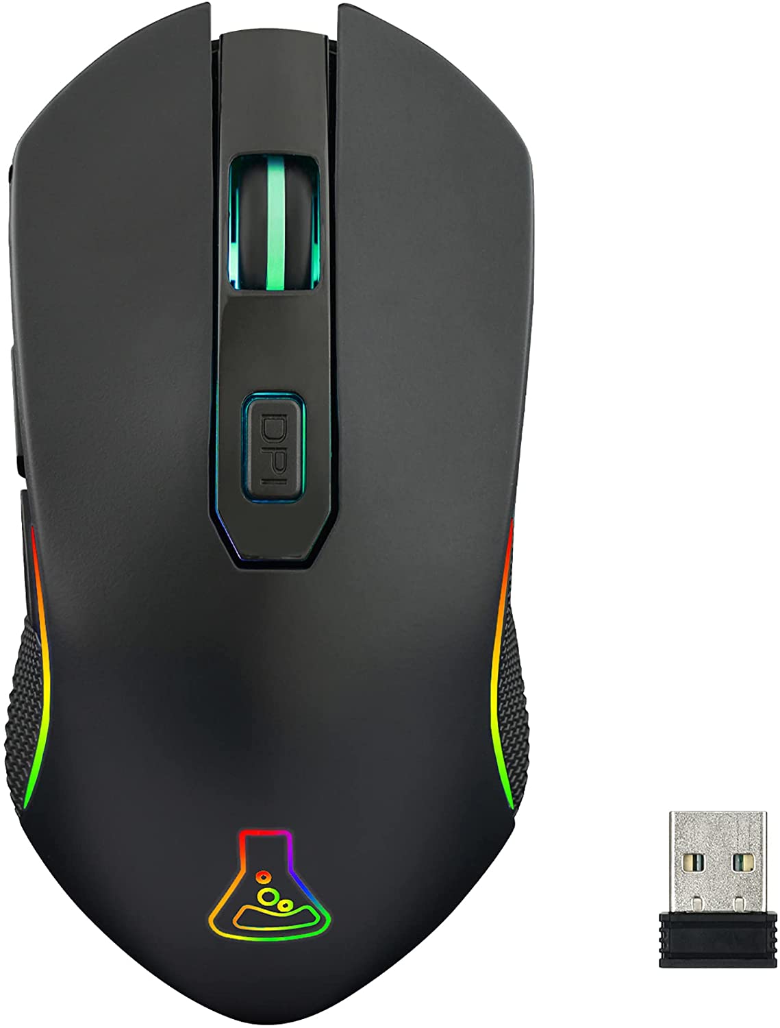 THE G-LAB KULT CAESIUM Noir RGB Souris gaming sans fil 7200 dpi avec  Quadrimedia