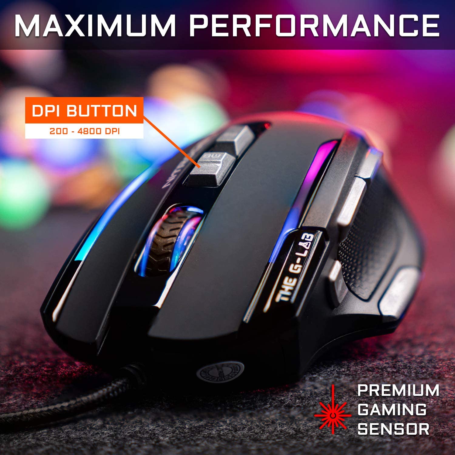 The G-LAB Kult Nitrogen Core - Souris Gamer - Top Achat