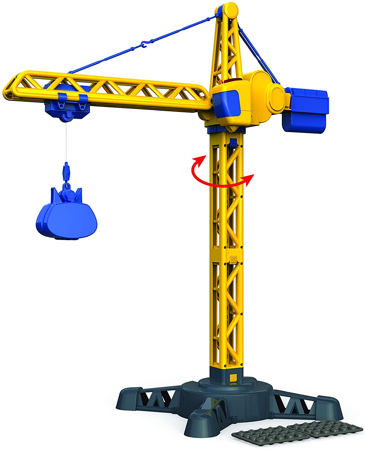 Grue de chantier télécommandée 120 cm avec 2 véhicules Motor & Co