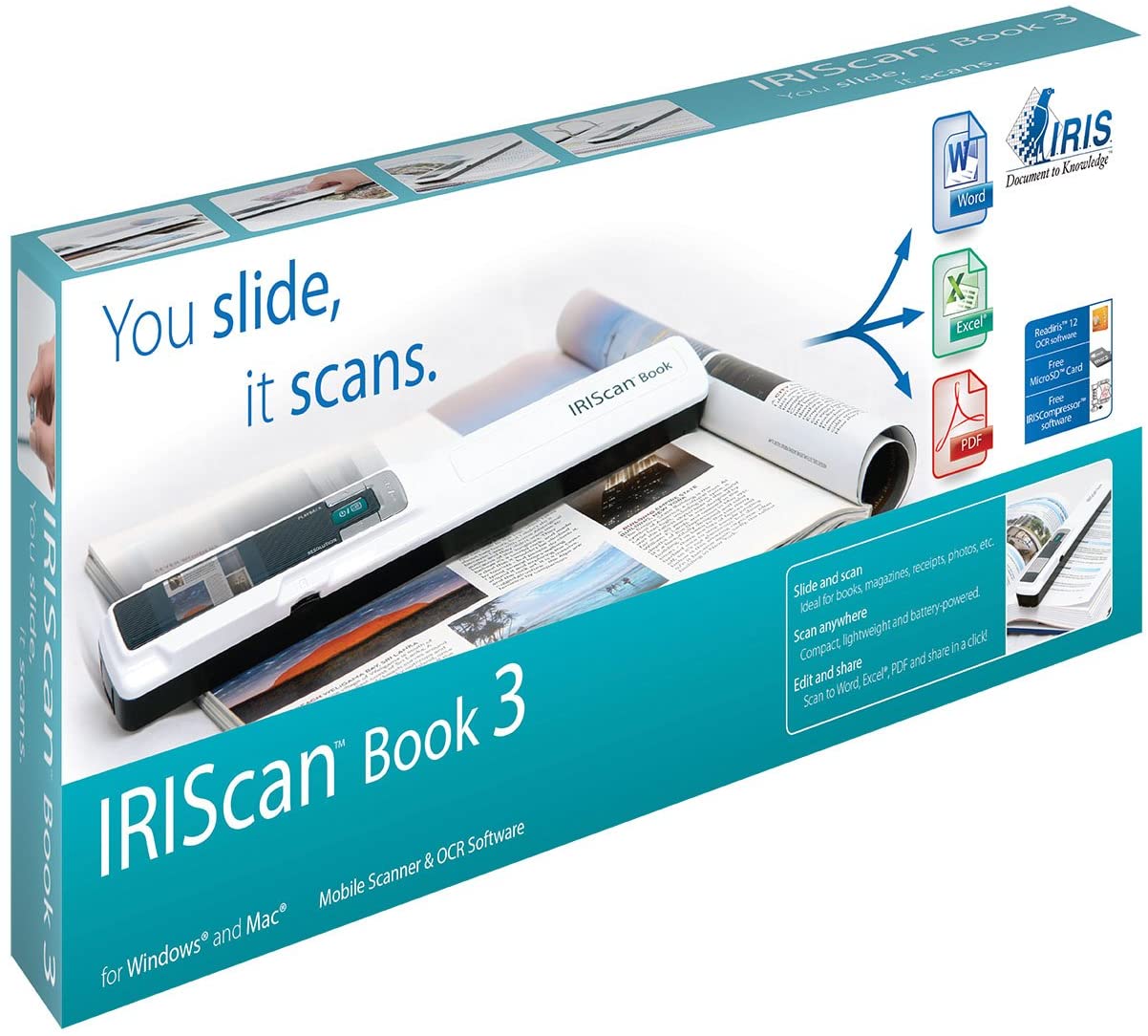 IRIScan Book 3 Scanner portable sans fil