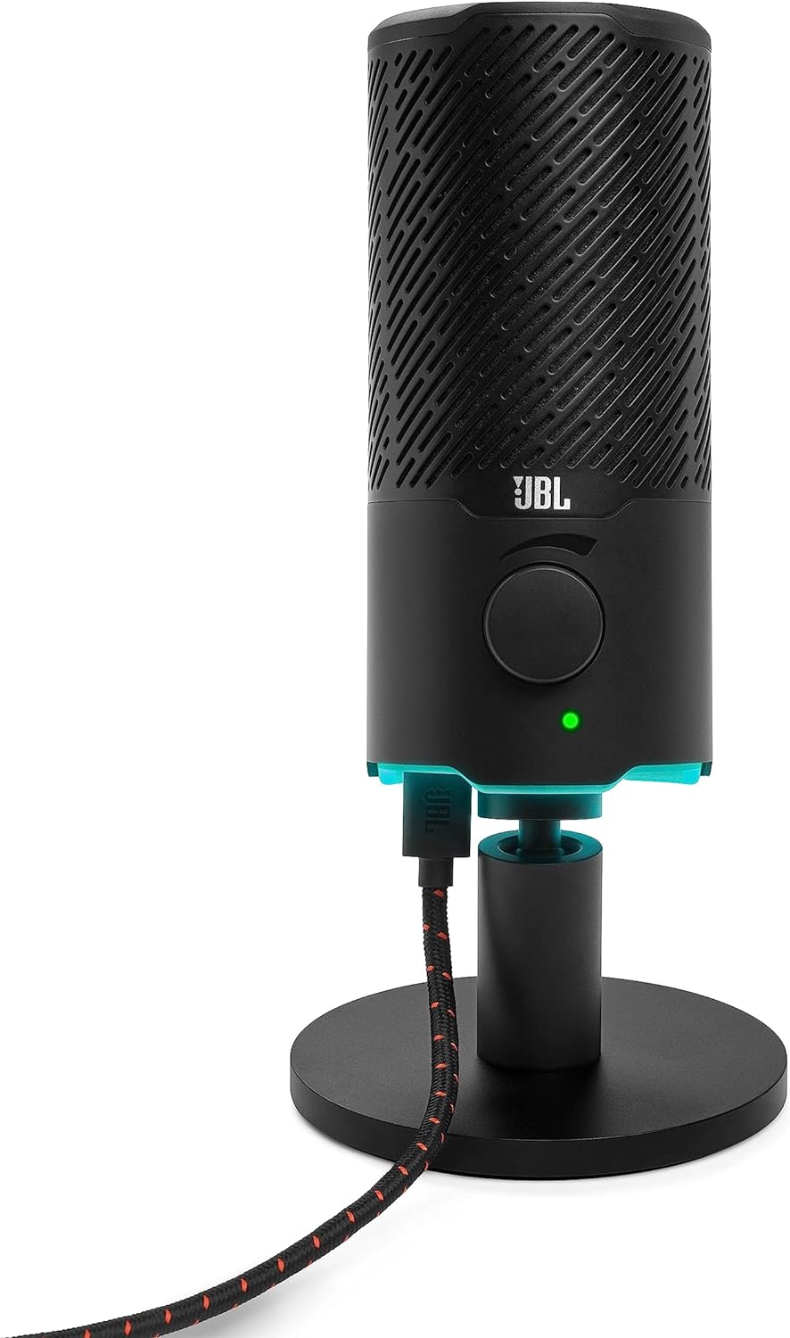 JBL Quantum Stream  Microphone USB bi-directionnel haut de gamme pour le  streaming, l'enregistrement et le jeu