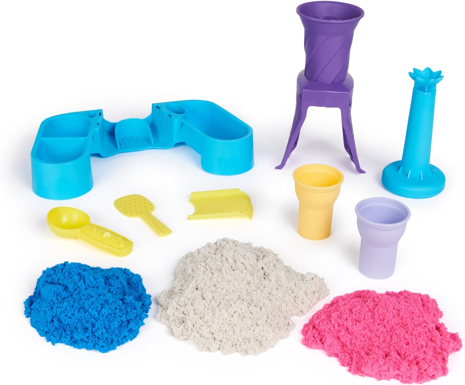 Kinetic Sand SABLE MAGIQUE - ROYAUME DES LICORNES 907 G + 8 MOULES