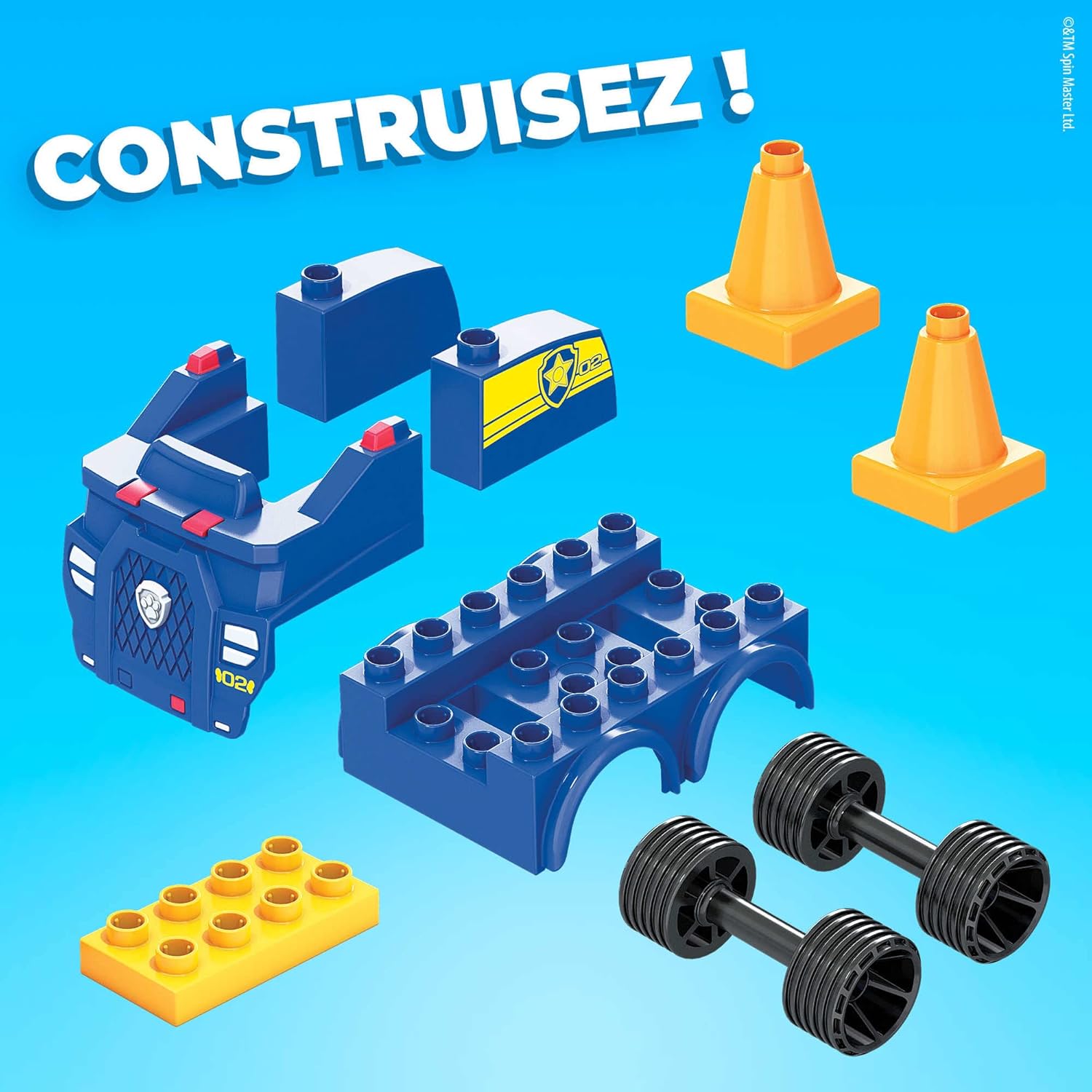 Mega Bloks Pat Patrouille Chase voiture de police