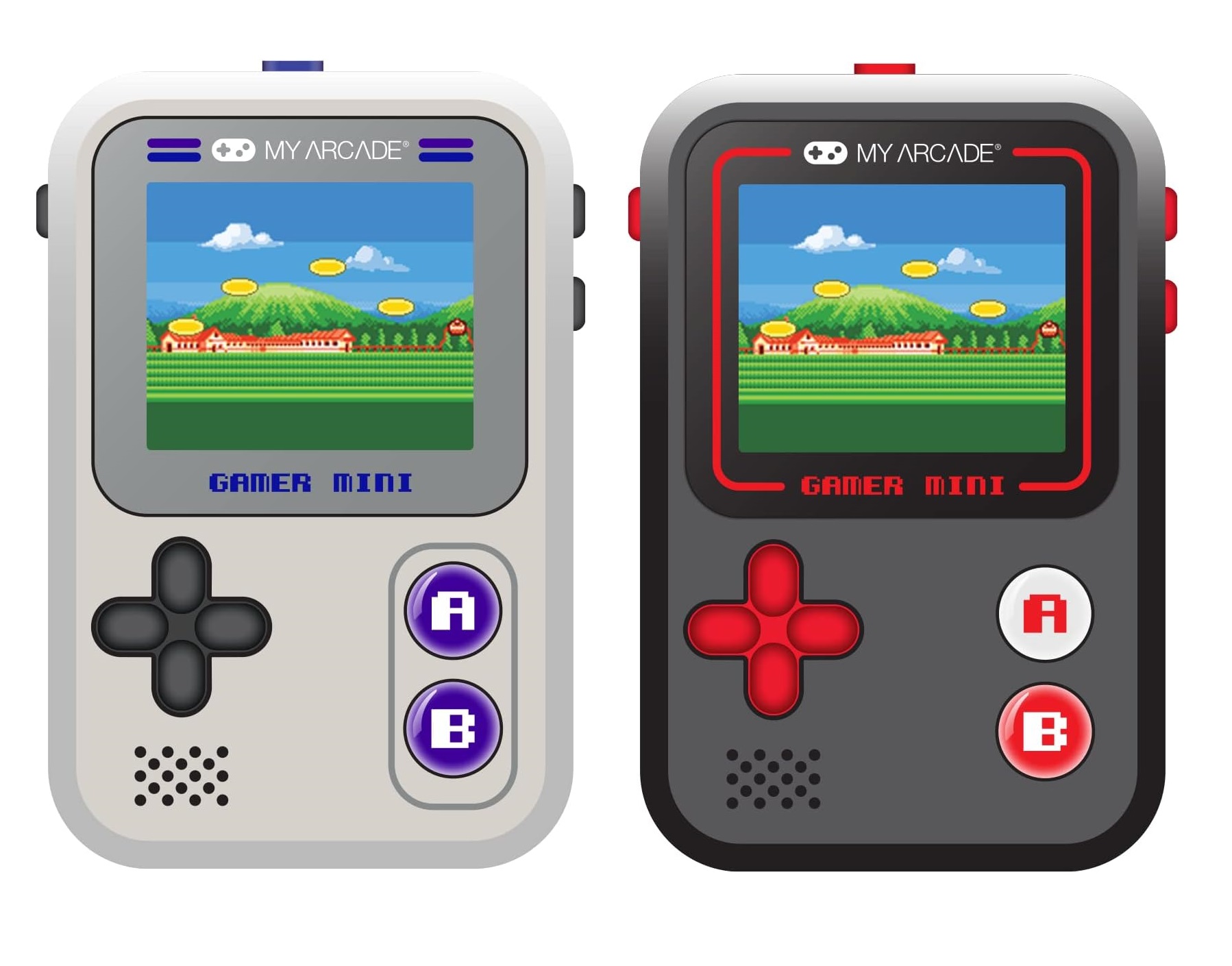 Teorema Arcade-Spiel für Kinder, tragbare Mini-Konsole, Retro Game, tragbares Mini-Videospiel