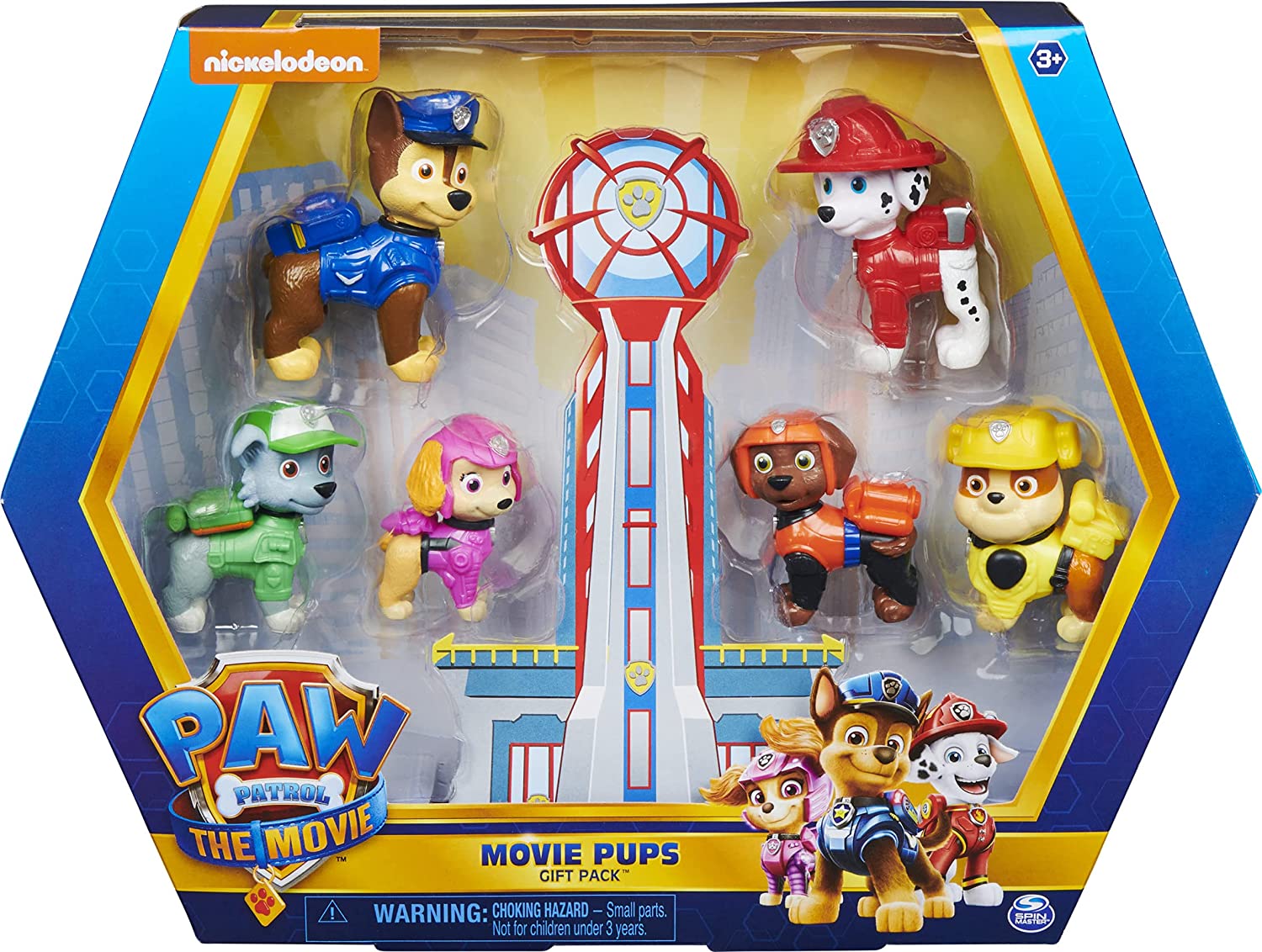 Pack de 6 figurines Pat Patrouille Le Film