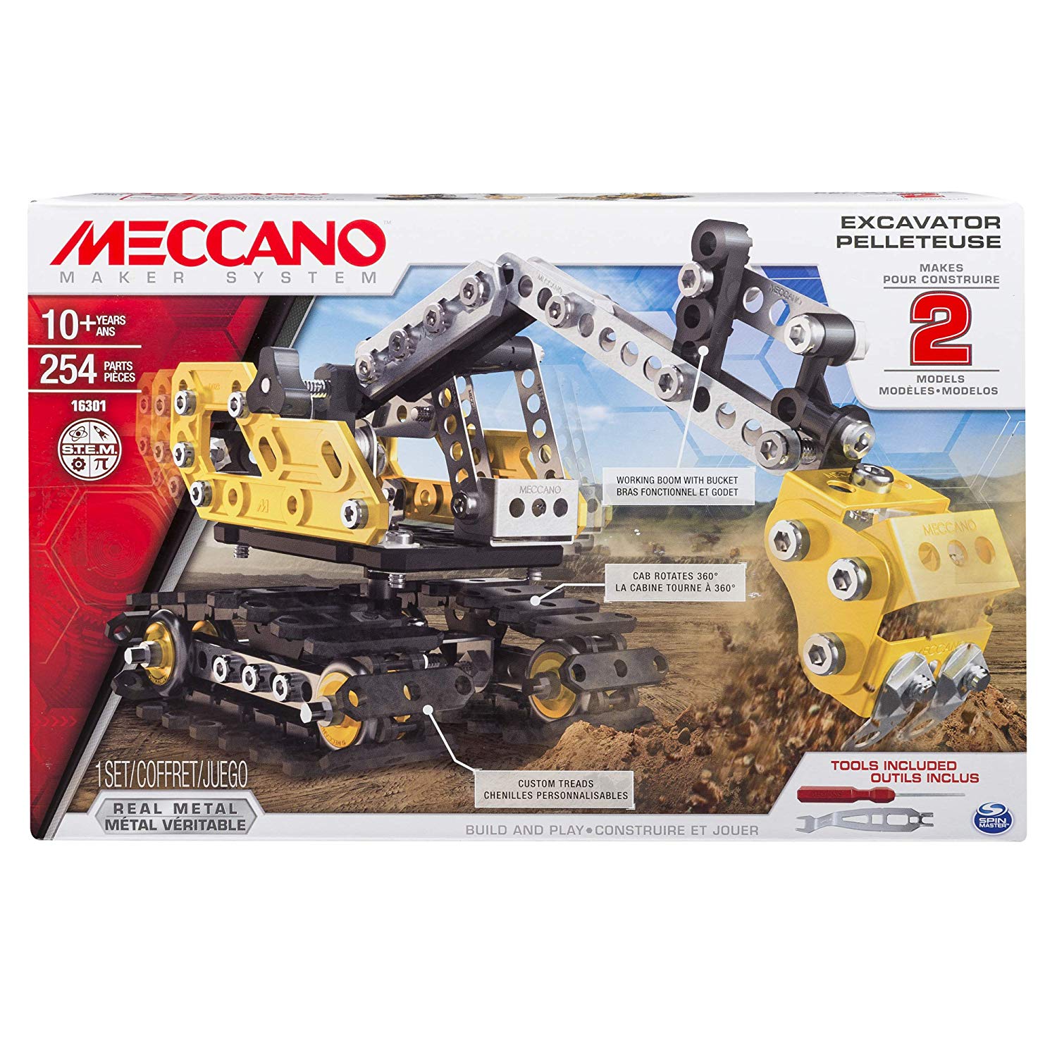 Pelleteuse et Bulldozer Meccano 6027036