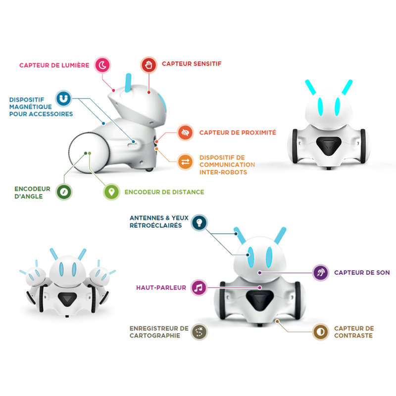 Robot Photon Edu Pakiet Rozszerzony Robot PHOTON: éducatif et programmable