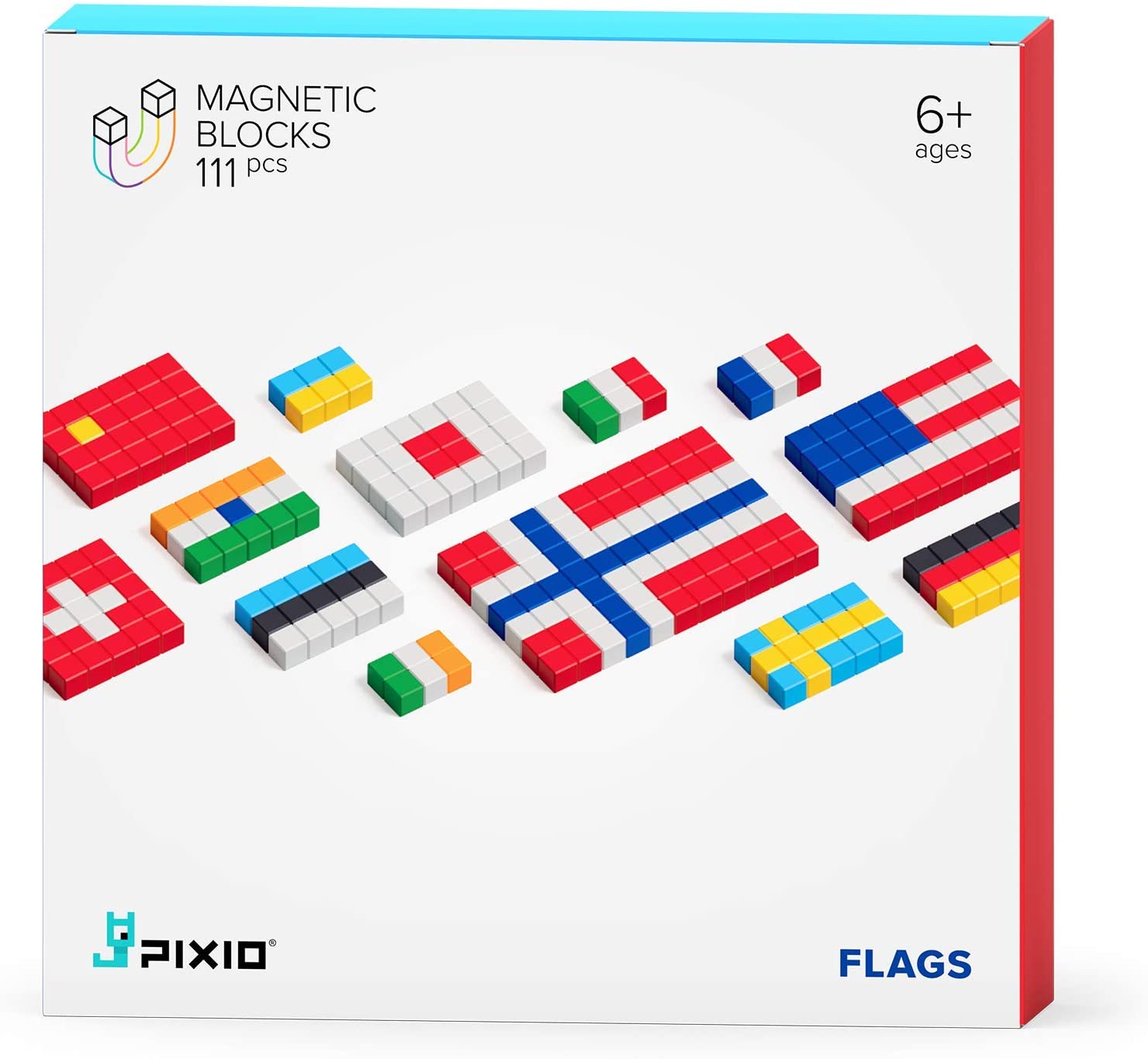Pixio Flags - Jeu de construction magnétique